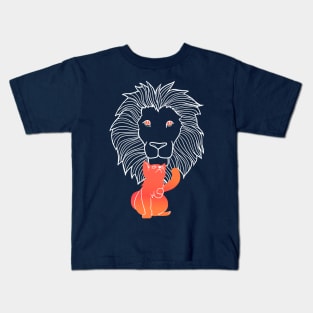 Fierce cat spirit Kids T-Shirt